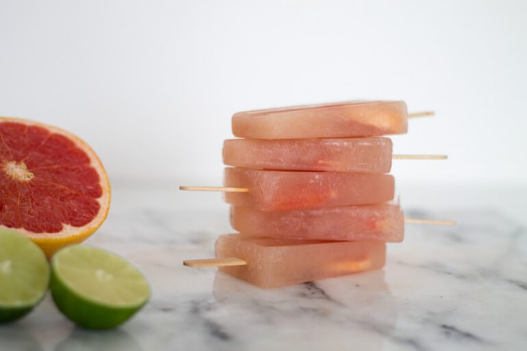 GRAPEFRUIT EIS AM STIEL SELBST GEMACHT - DIY REZEPT