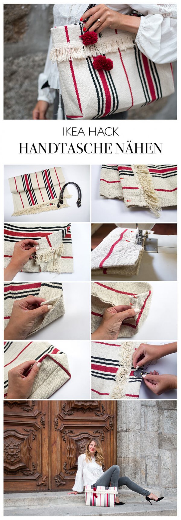 DIY FASHION - HANDTASCHE AUS TEPPICH NHEN - IKEA HACK