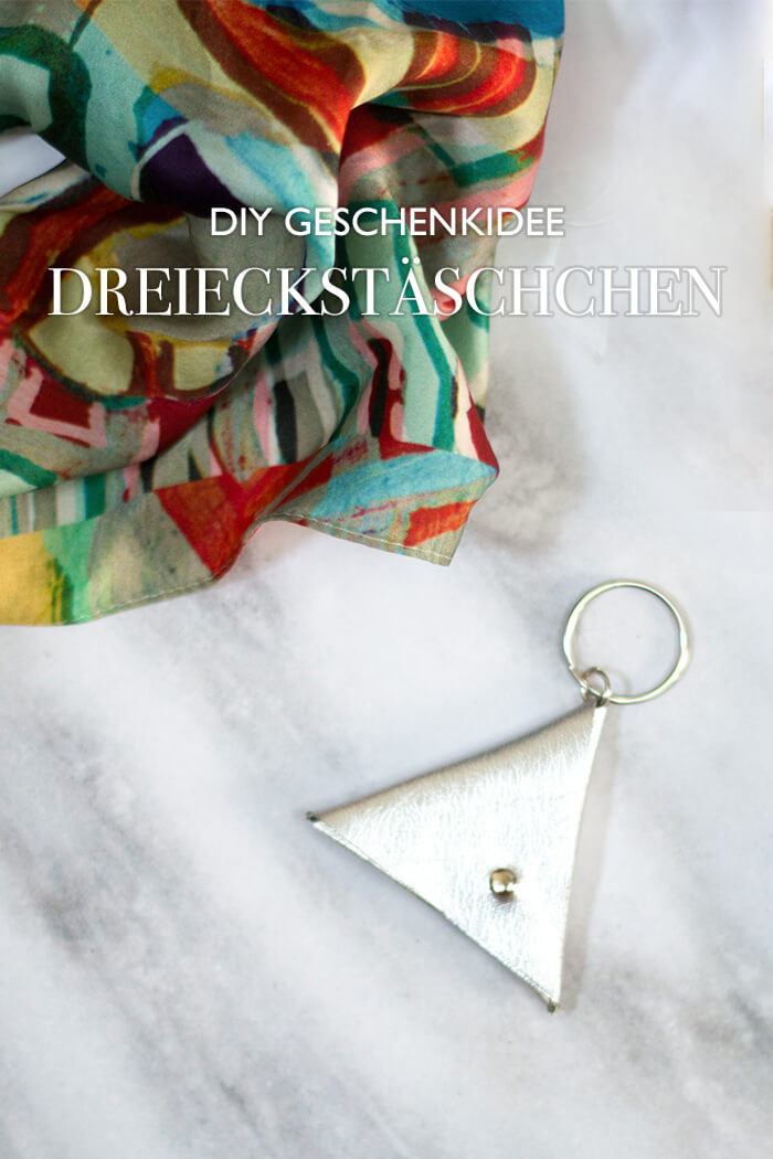 DIY Geschenkidee - Dreieckstäschchen basteln