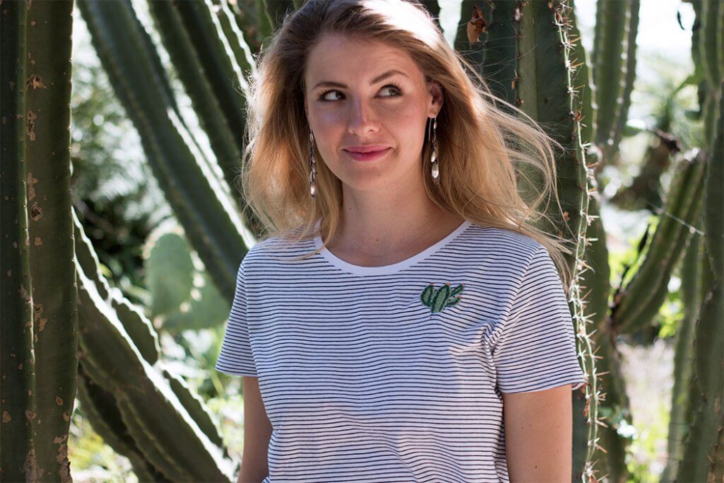 DIY KAKTUS AUF T-SHIRT STICKEN LERNEN