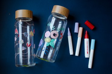 Glas Flaschen bemalen - DIY Blog