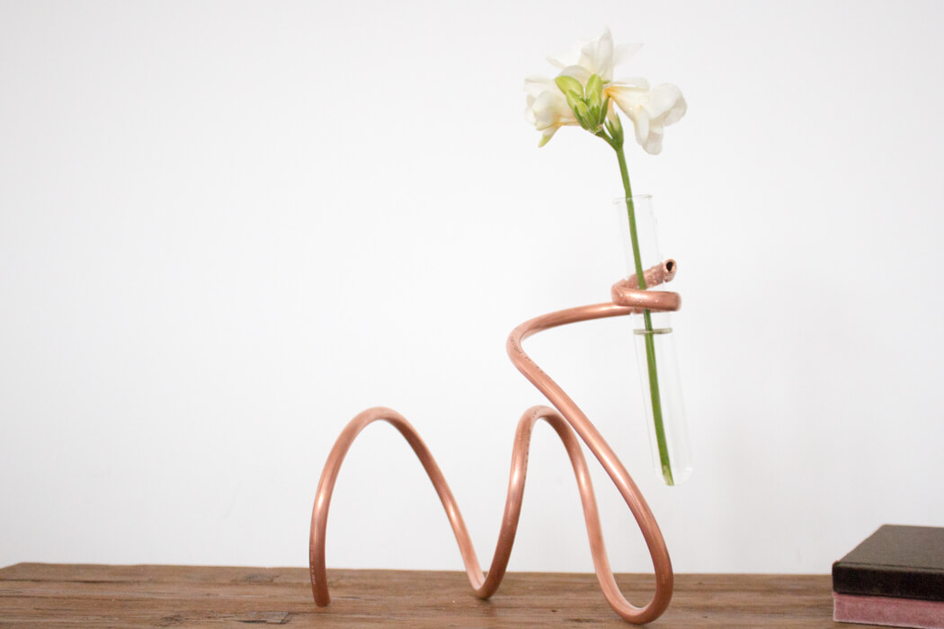 Material DIY Vase aus Kupferrohr - Deko DIY Blog -8
