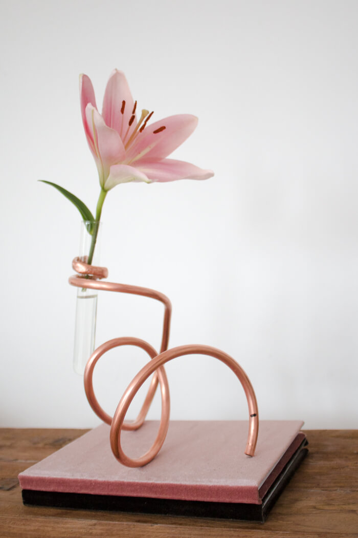 DIY Vase aus Kupferrohr - Deko DIY Blog 