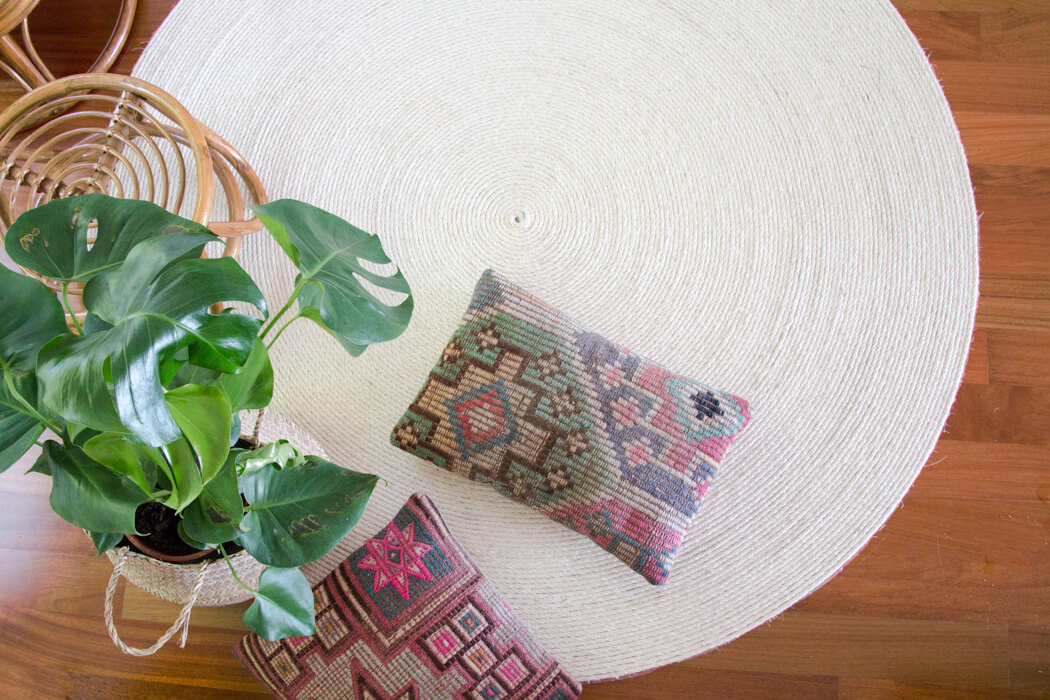 DIY Blog Sisal Seil Teppich selber machen 