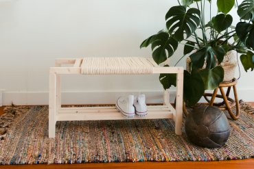 Teppich selber machen - easy DIY mit Seil & Farbe  Baumwollseil, Teppich,  Dekoration im matrosenstil